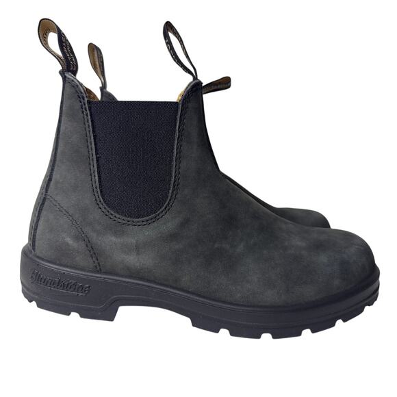 Blundstone 587 Rustic Black Leather Chelsea Boot Women's US 7.5 Pull On Premium - Picture 1 of 12